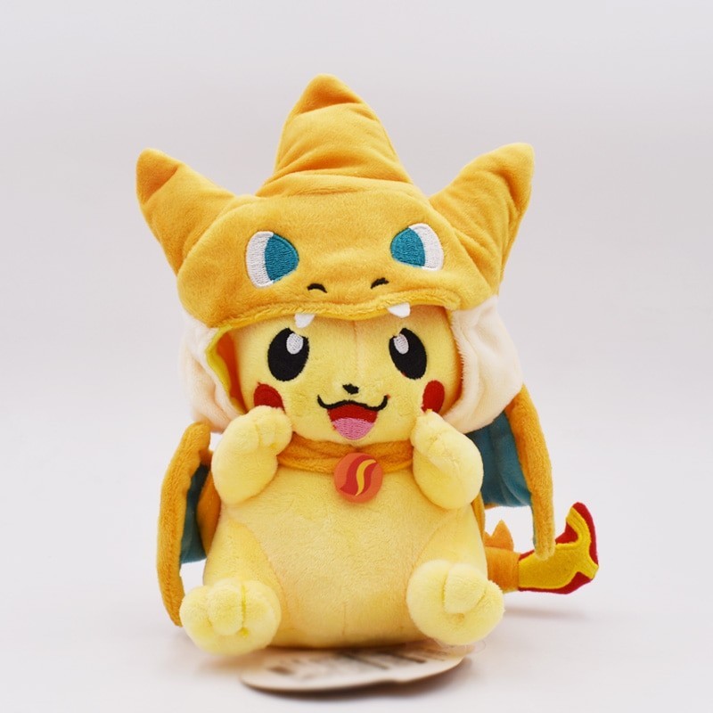 Peluche pikachu déguisé en dracaufeu 25 cm Peluche pikachu déguisé en dracaufeu 25 cm