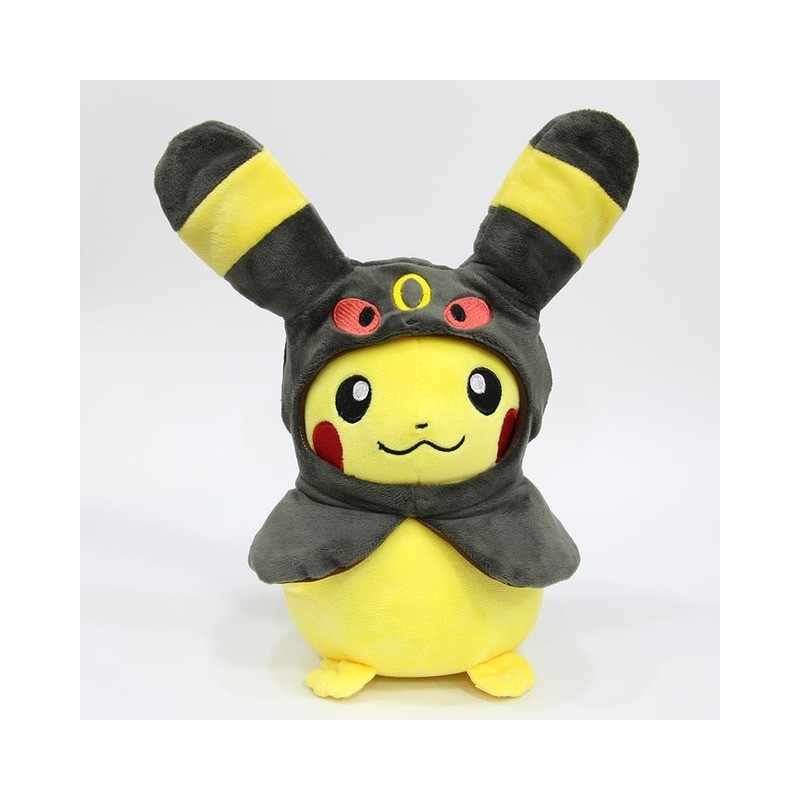 Peluche pikachu déguisé en noctali 28 cm Peluche pikachu déguisé en noctali 28 cm