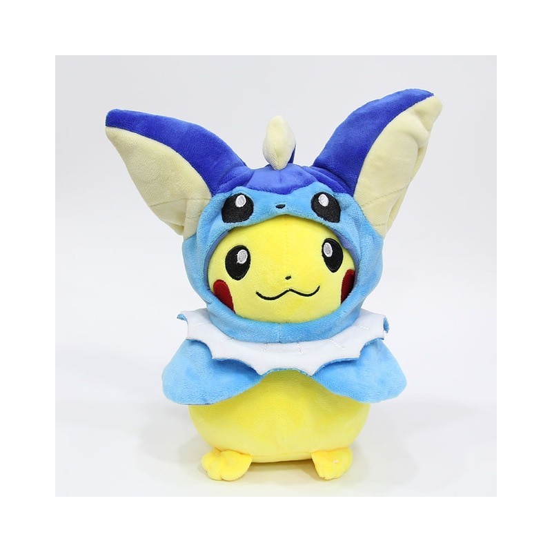 Peluche pikachu déguisé en aquali 28 cm Peluche pikachu déguisé en aquali 28 cm
