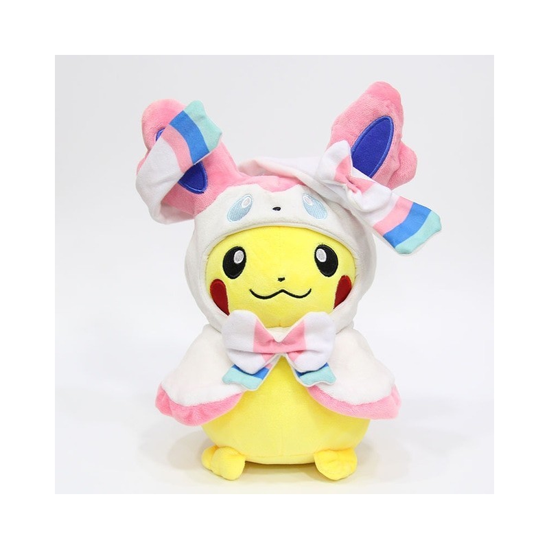 Peluche pikachu déguisé en nymphali 28 cm Peluche pikachu déguisé en nymphali 28 cm