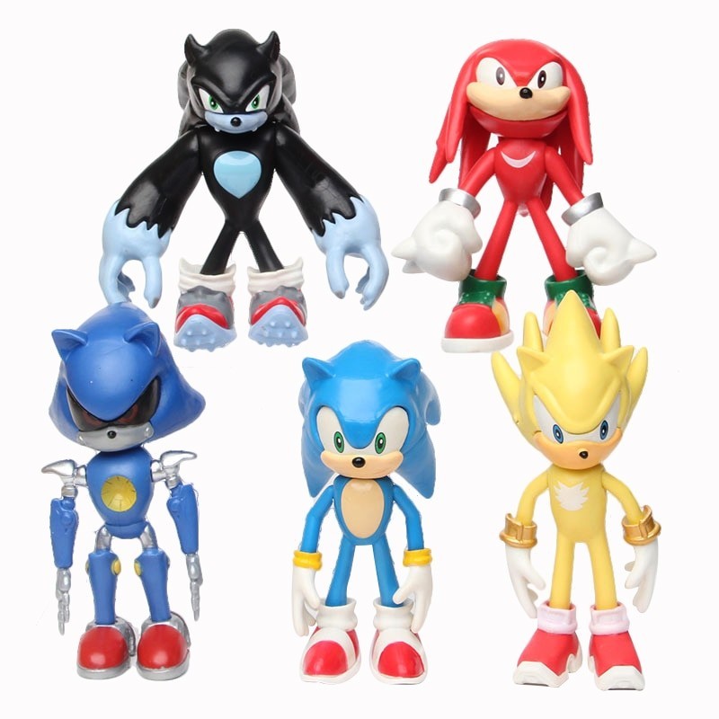 Lot de 5 figurines sonic 12 cm Lot de 5 figurines sonic 12 cm