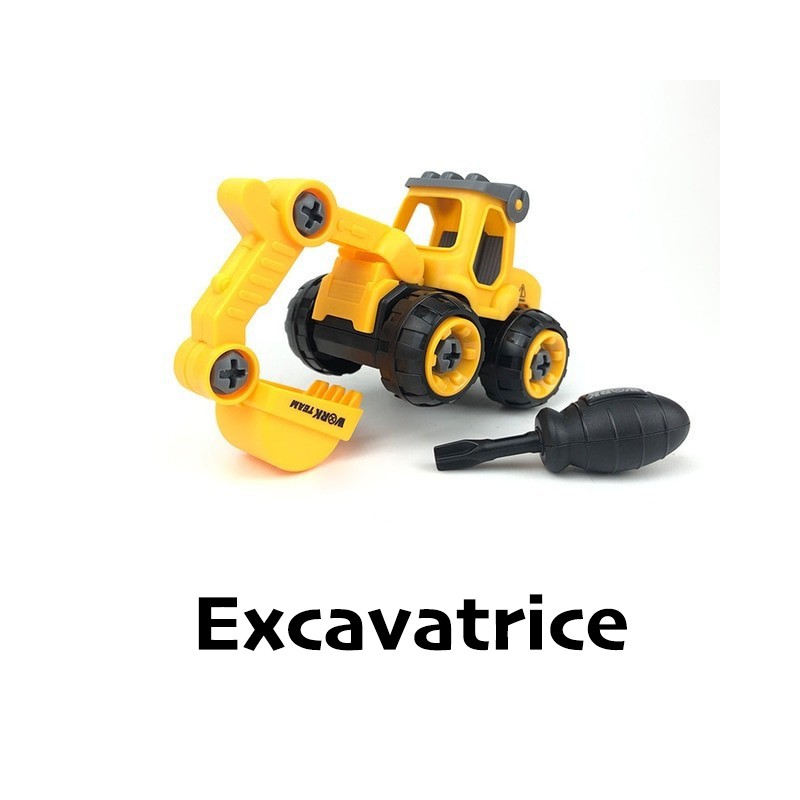 Jouet tracteur démontable et remontable à volonté au choix Jouet tracteur démontable et remontable à volonté au choix