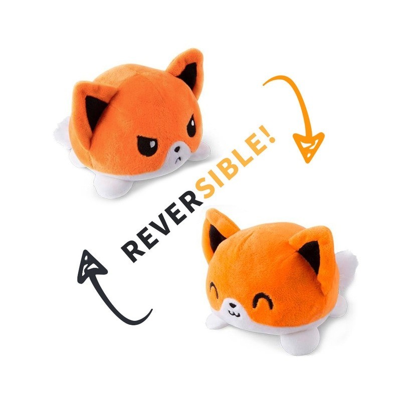 peluche réversible renard roux peluche réversible renard roux