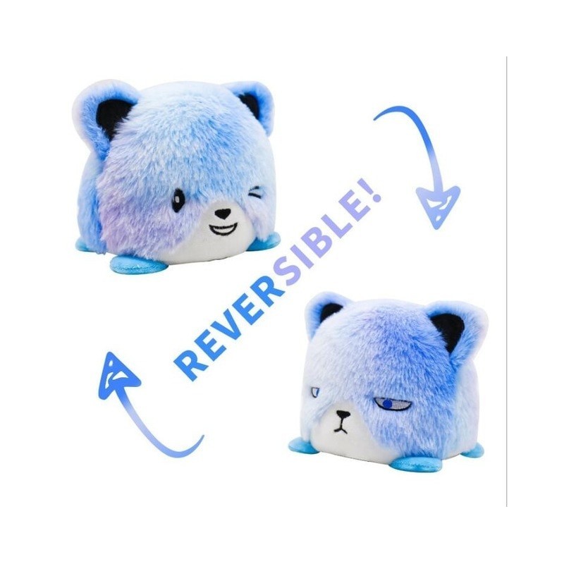 peluche réversible ours bleu peluche réversible ours bleu