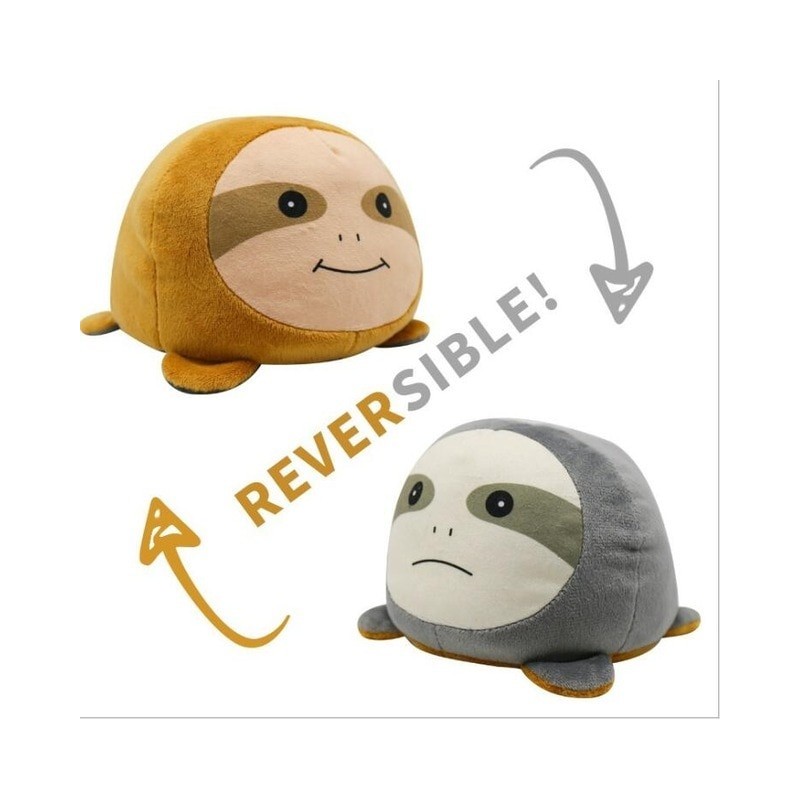 peluche taupe réversible peluche taupe réversible
