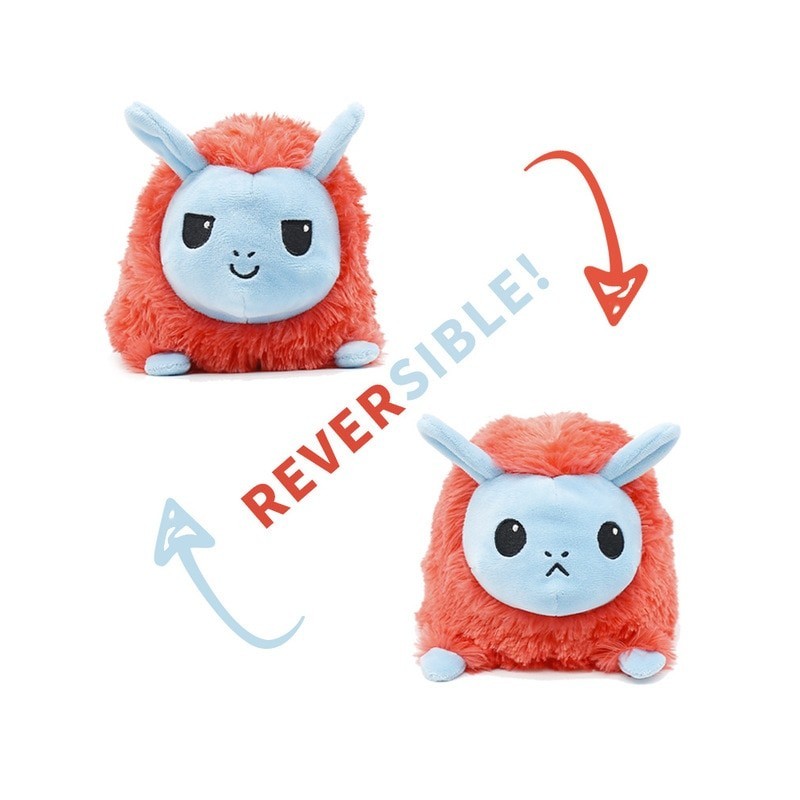 peluche réversible lama rouge peluche réversible lama rouge